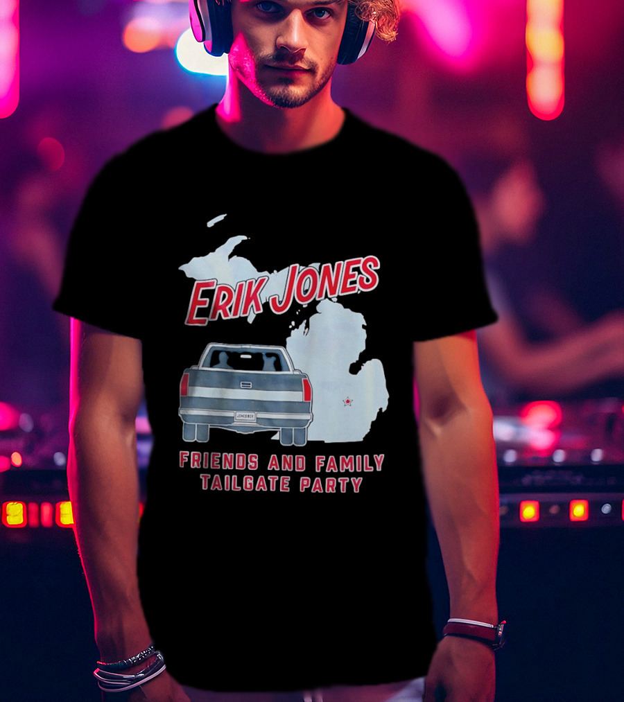 Erik Jones Friends And Family Tailgate Party Jonesboy Legacy Michigan T-Shirt