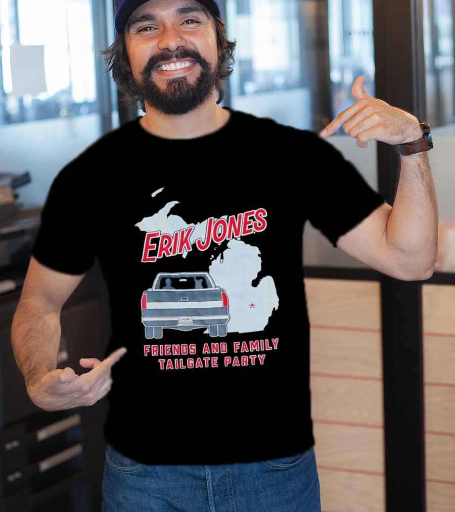 Erik Jones Friends And Family Tailgate Party Jonesboy Legacy Michigan T-Shirt