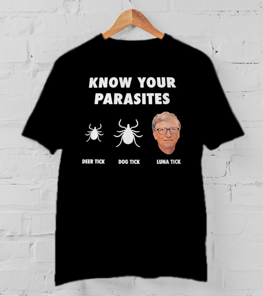Know Your Parasites Deer Tick Dog Tick Luna Tick T-Shirt