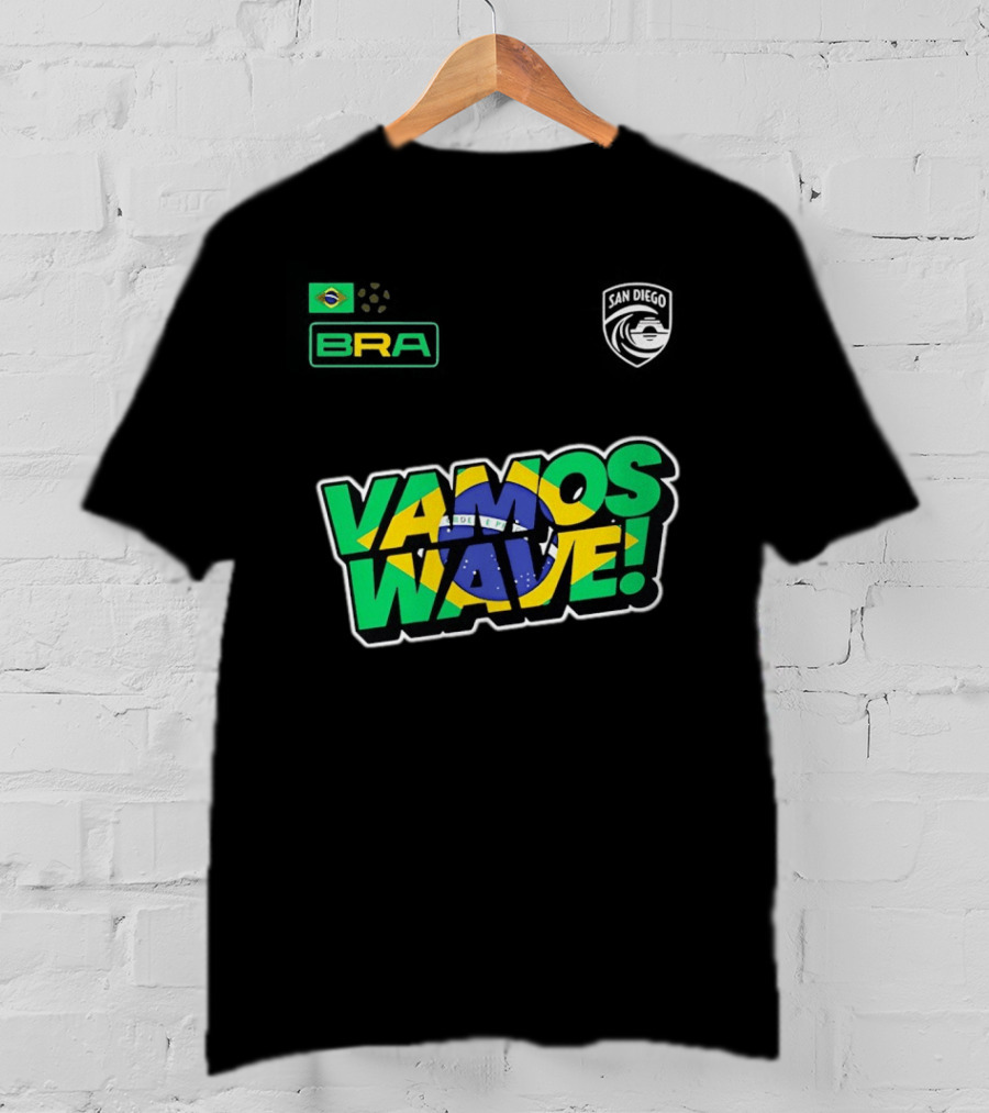 Brazil Vamos Wave San Diego Wave FC 2026 T-Shirt