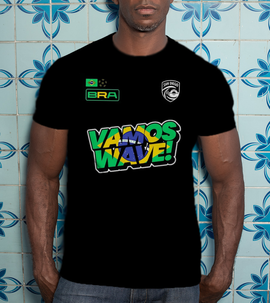 Brazil Vamos Wave San Diego Wave FC 2026 T-Shirt