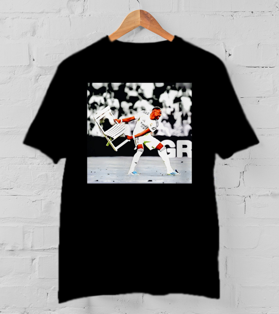 David Alaba Holding Chair On Soccer Field Image T-Shirt