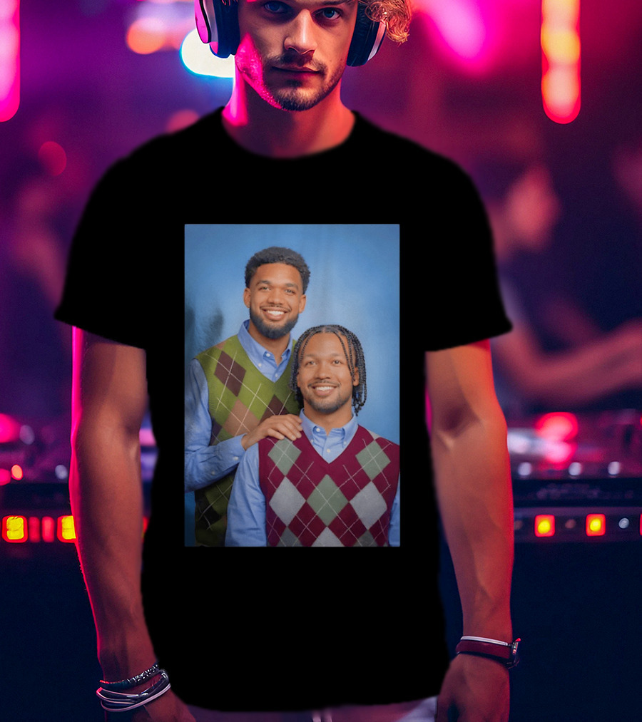 Jalen Brunson Karl Anthony Towns New York Knicks NBA Step Brothers Sweater Photo T-Shirt