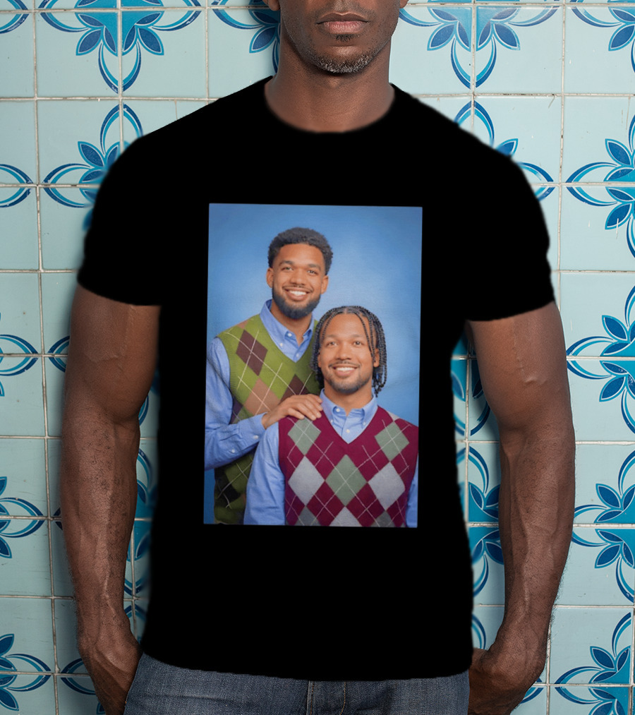 Jalen Brunson Karl Anthony Towns New York Knicks NBA Step Brothers Sweater Photo T-Shirt