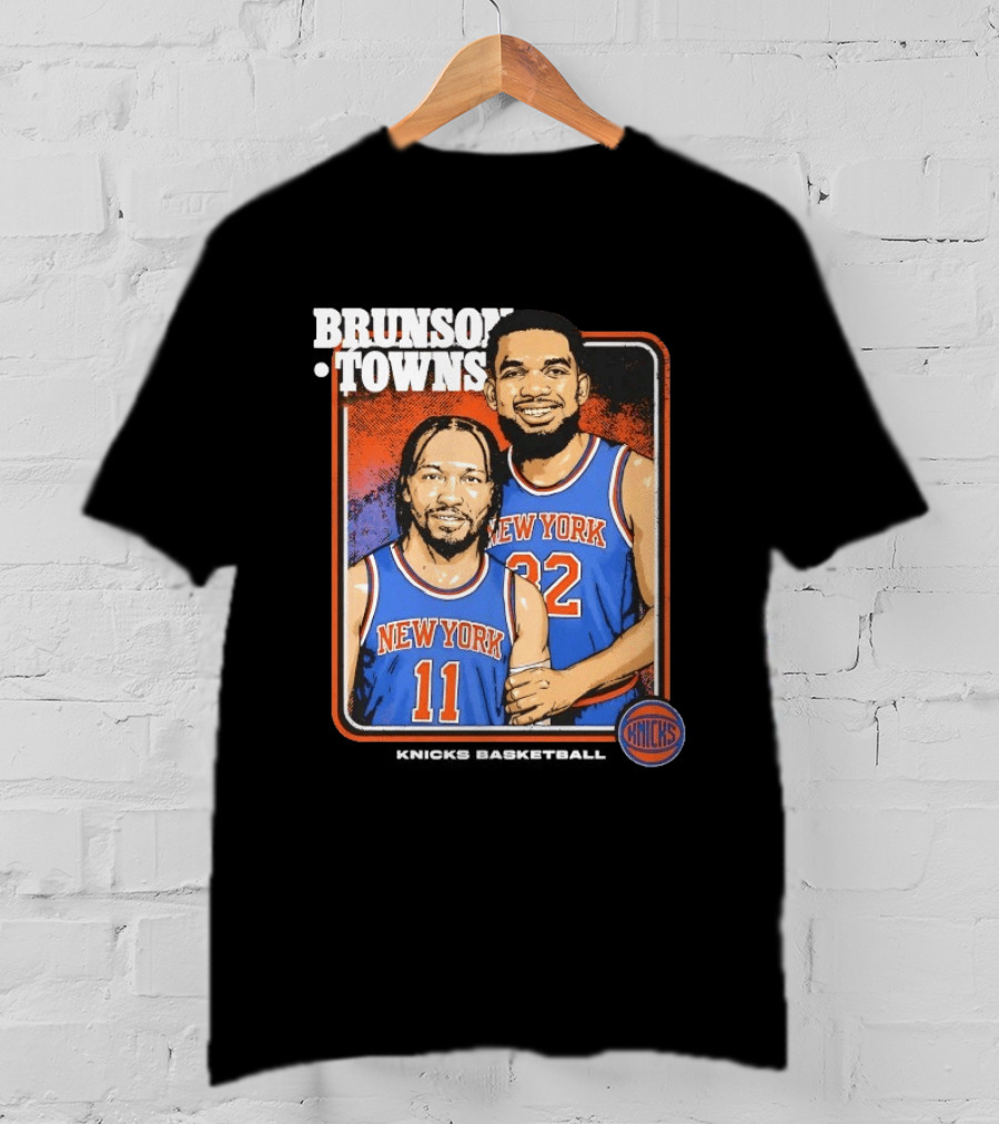 New York Knicks Brunson Towns Stepbrothers 32 11 T-Shirt