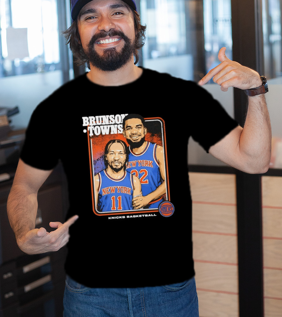 New York Knicks Brunson Towns Stepbrothers 32 11 T-Shirt