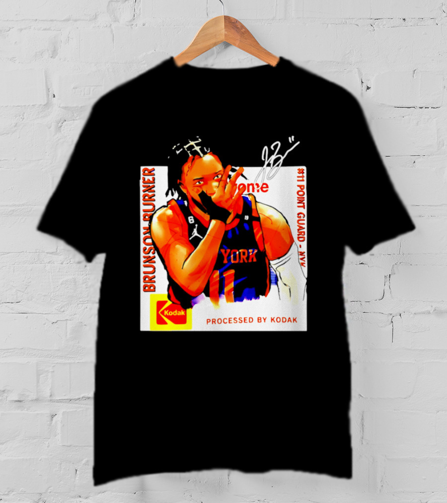 Jalen Brunson Burner New York Kodak #11 Point Guard NYY T-Shirt