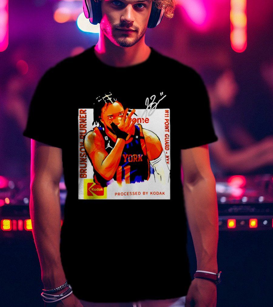Jalen Brunson Burner New York Kodak #11 Point Guard NYY T-Shirt
