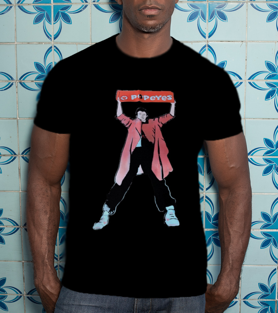 Popeyes Louisiana Kitchen John Cusack Lloyd Dobler Say Anything T-Shirt