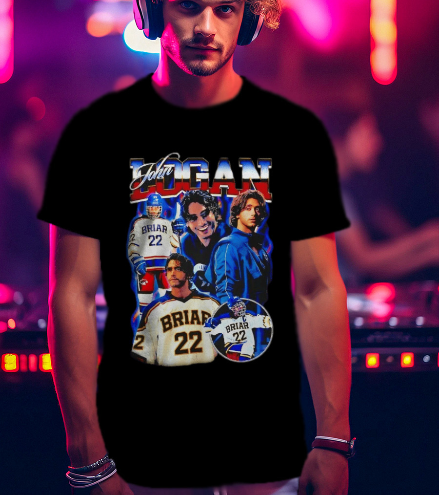John Logan Briar 22 Hockey Collage T-Shirt