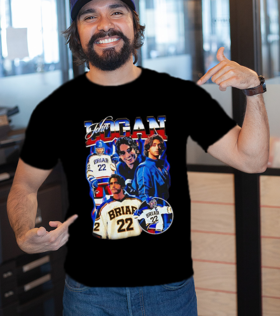 John Logan Briar 22 Hockey Collage T-Shirt