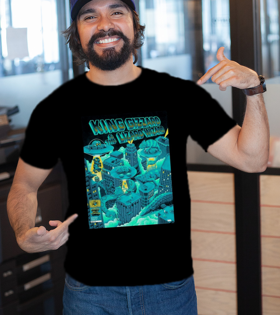 King Gizzard And The Lizard Wizard Forest Hills Stadium New York 2026 Event Reptilians Vs Alienoids August 20 21 T-Shirt