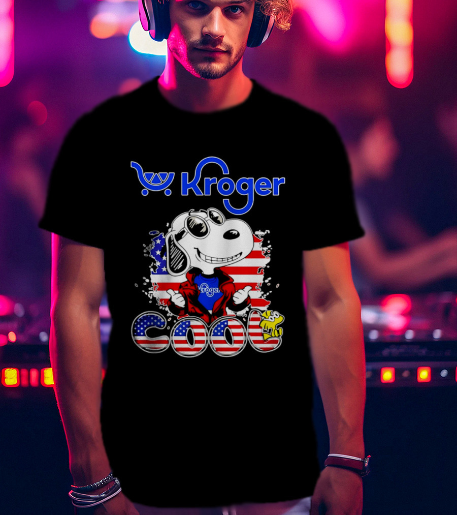 Kroger Snoopy USA Cool 250th Celebration T-Shirt