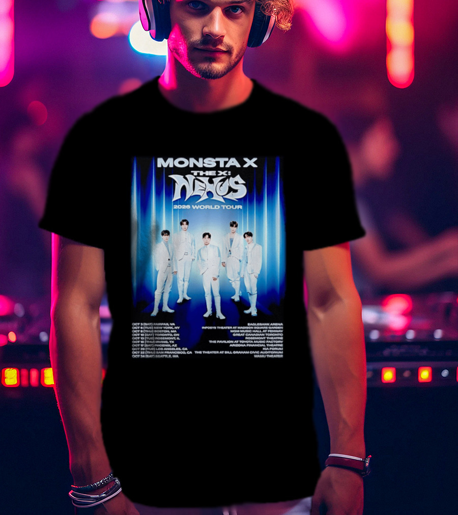 Monsta X The X Nexus 2026 World Tour Dates And Venues T-Shirt