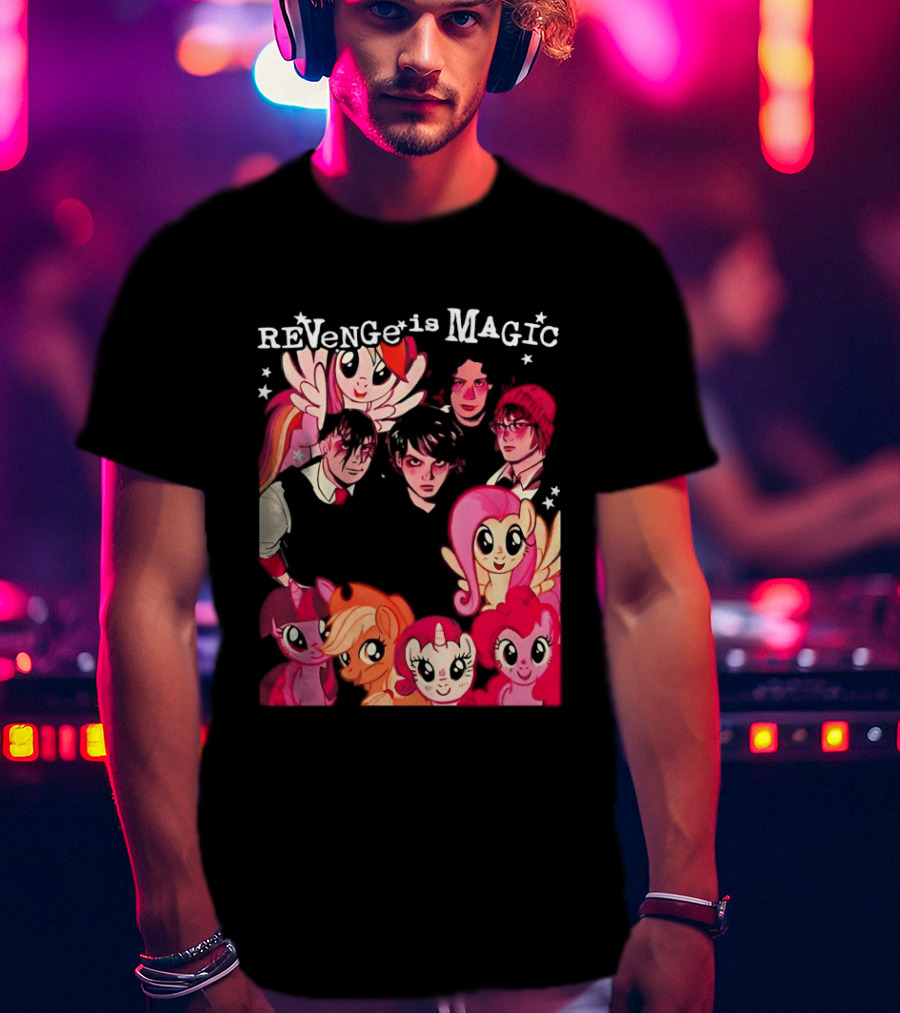 My Chemical Romance My Little Pony Revenge Is Magic Crossover Mashup T-Shirt
