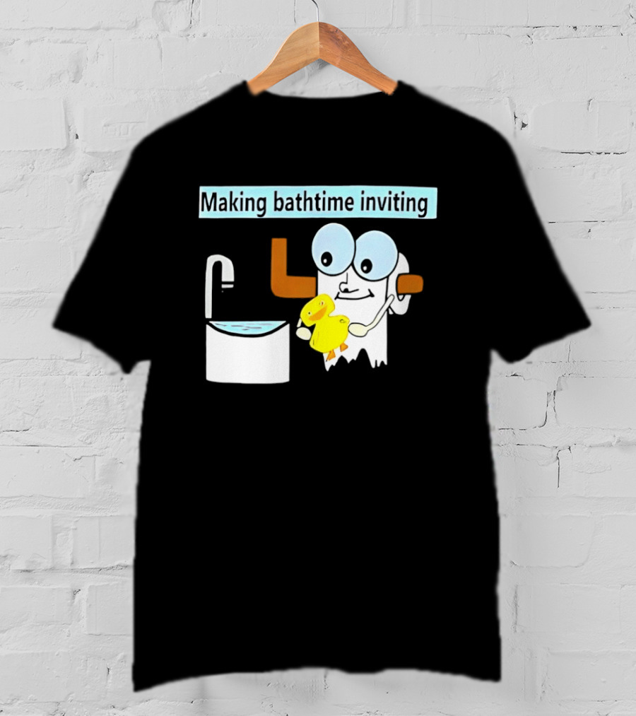 Making Bathtime Inviting No Face Spirited Away Rubber Duck Bathhouse T-Shirt