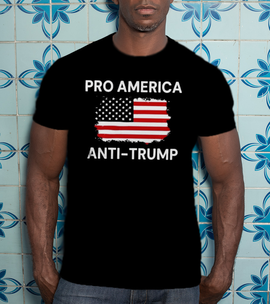 Pro America Anti Trump Flag T-Shirt