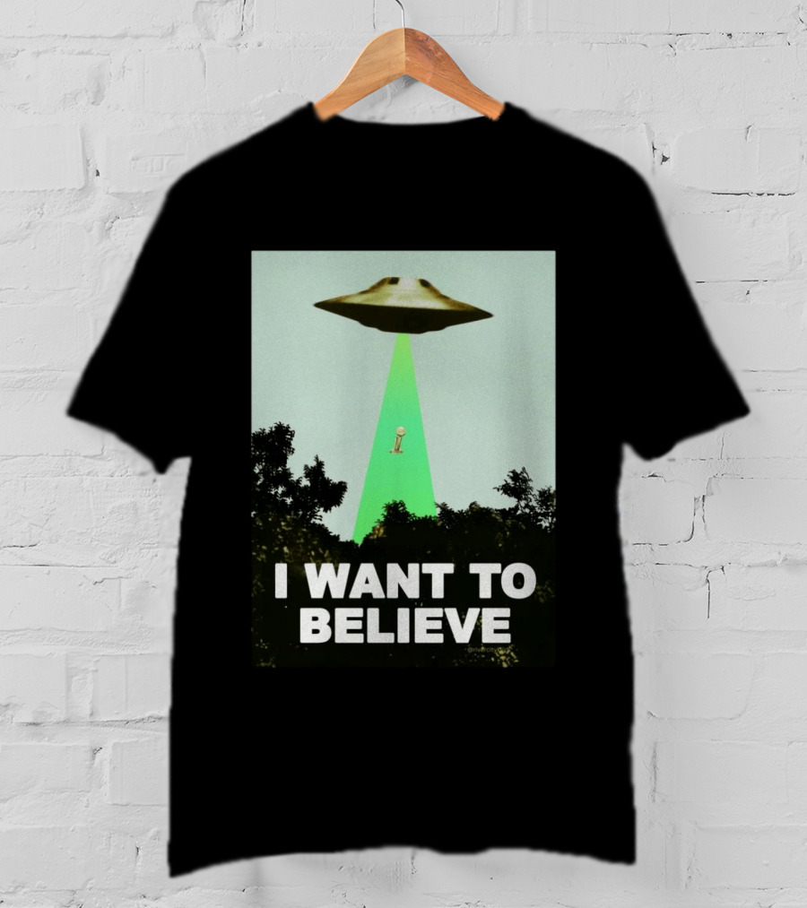 Premiun Spurs I Want To Believe UFO Trophy T-Shirt