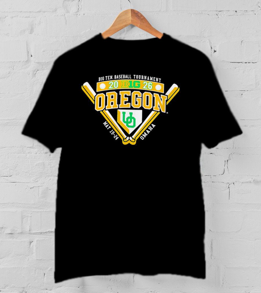 Oregon Ducks 2026 Big Ten Baseball Tournament May 19 21 Omaha T-Shirt