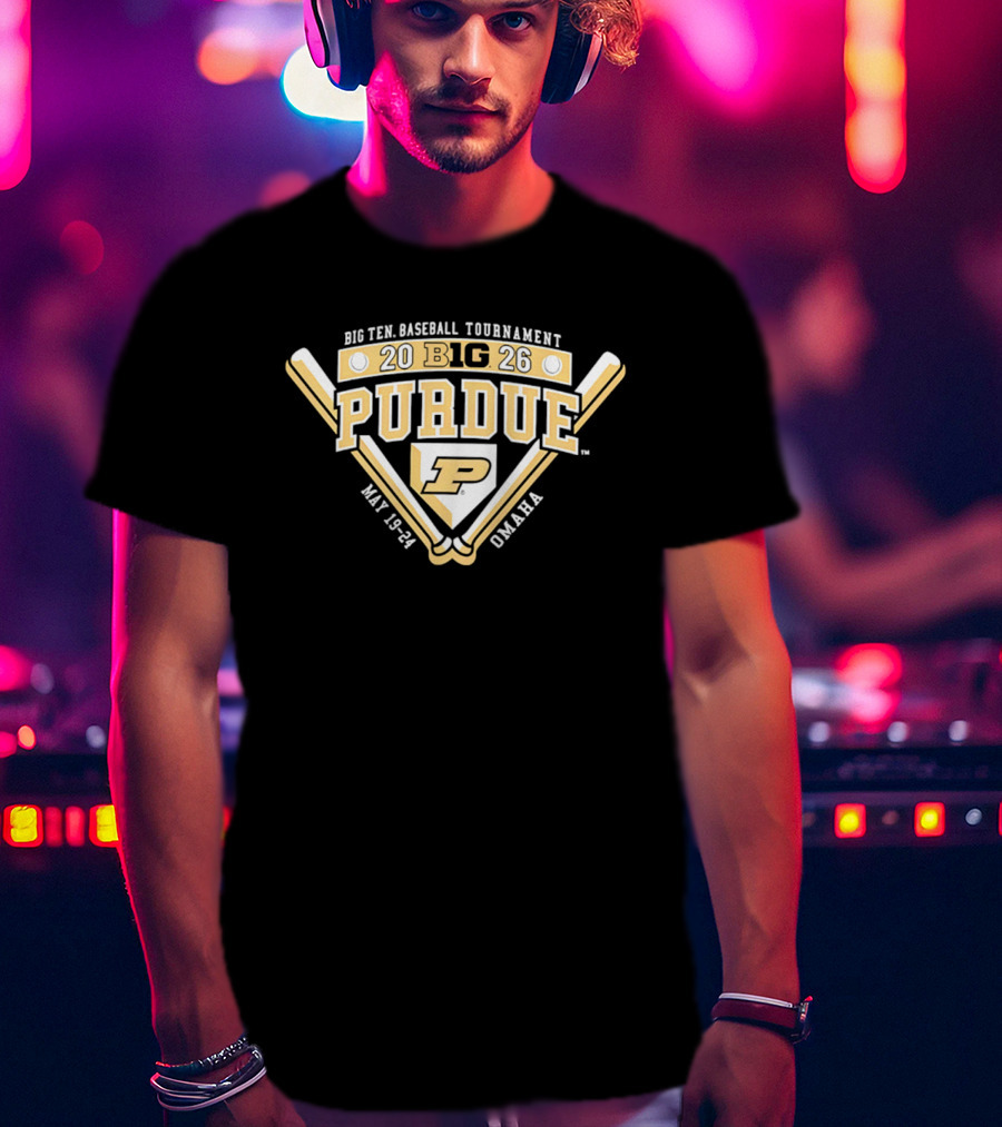 2026 Purdue Boilermakers Big Ten Baseball Tournament Omaha May 18 24 T-Shirt