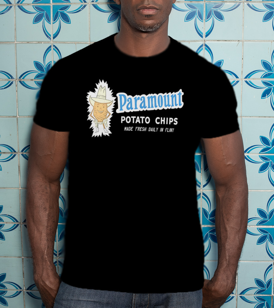 Paramount Potato Chips Made Fresh Daily In Flint Cowboy T-Shirt