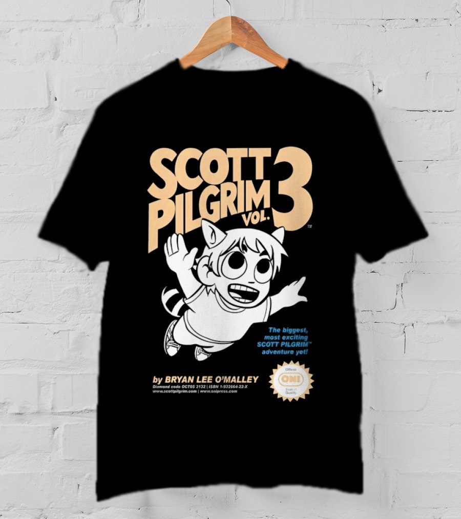 Scott Pilgrim Vol 3 Scott Pilgrim And The Infinite Adventure You By Bryan Lee O'Malley Oni T-Shirt