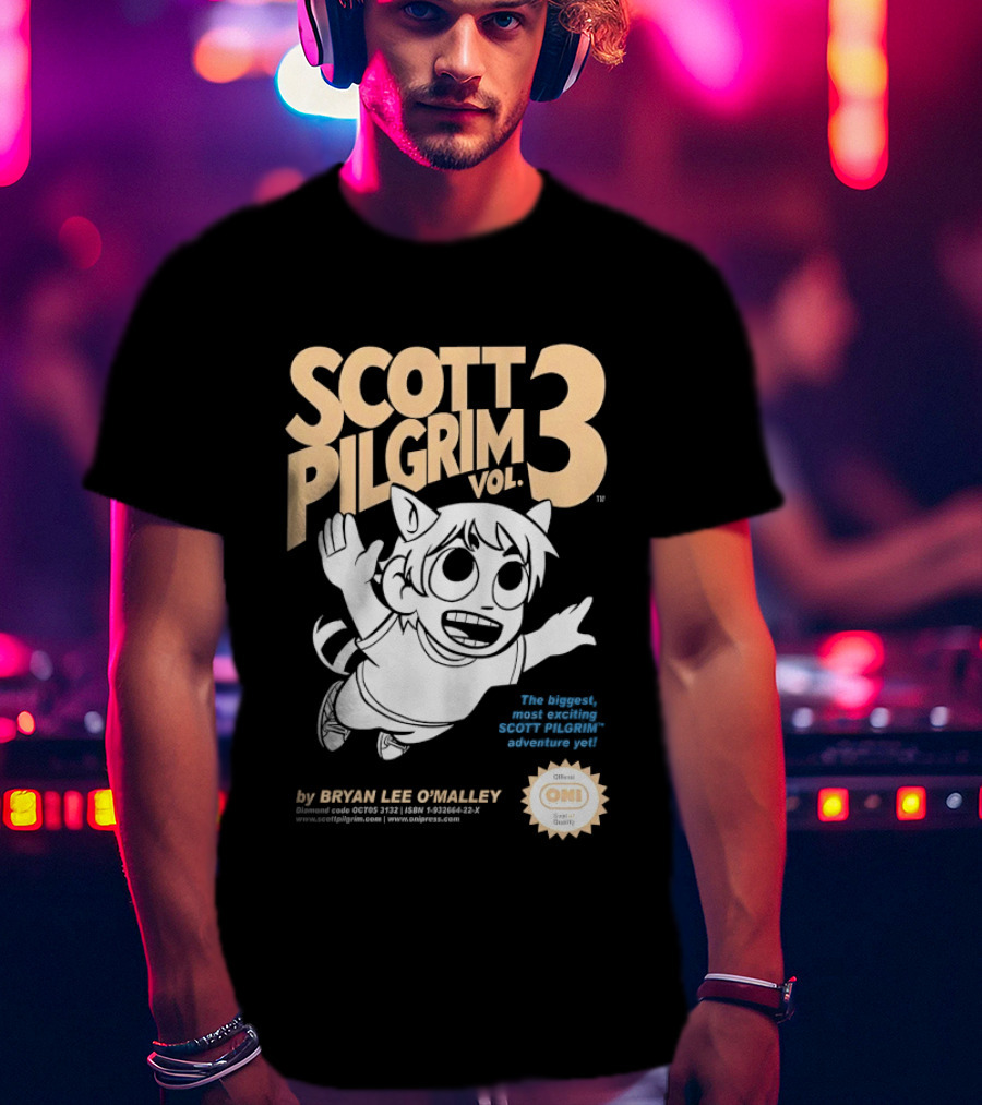 Scott Pilgrim Vol 3 Scott Pilgrim And The Infinite Adventure You By Bryan Lee O'Malley Oni T-Shirt