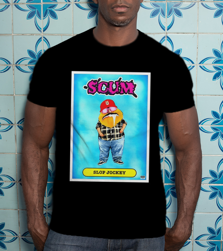 SCUM Slop Jockey Trading Card Gritty T-Shirt