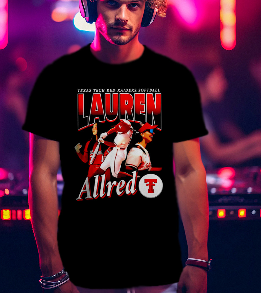 Texas Tech Red Raiders Softball Lauren Allred Team T-Shirt