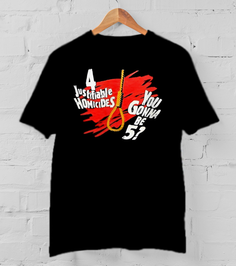 The Undertaker 4 Justifiable Homicides You Gonna Be 5 Noose Red T-Shirt