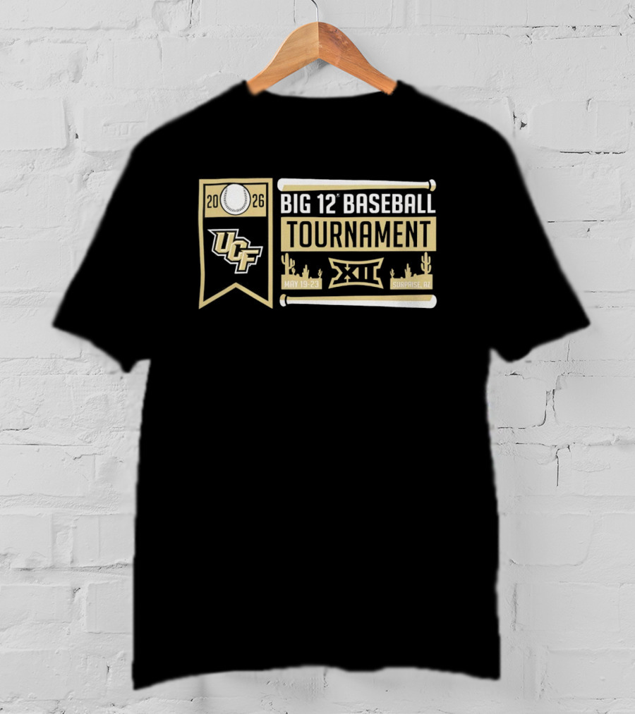 UCF Knights Big 12 Baseball Tournament 2026 May 19 23 Surprise AZ T-Shirt