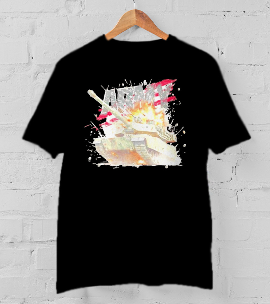 America Army M1 Abrams Tank Explosion T-Shirt