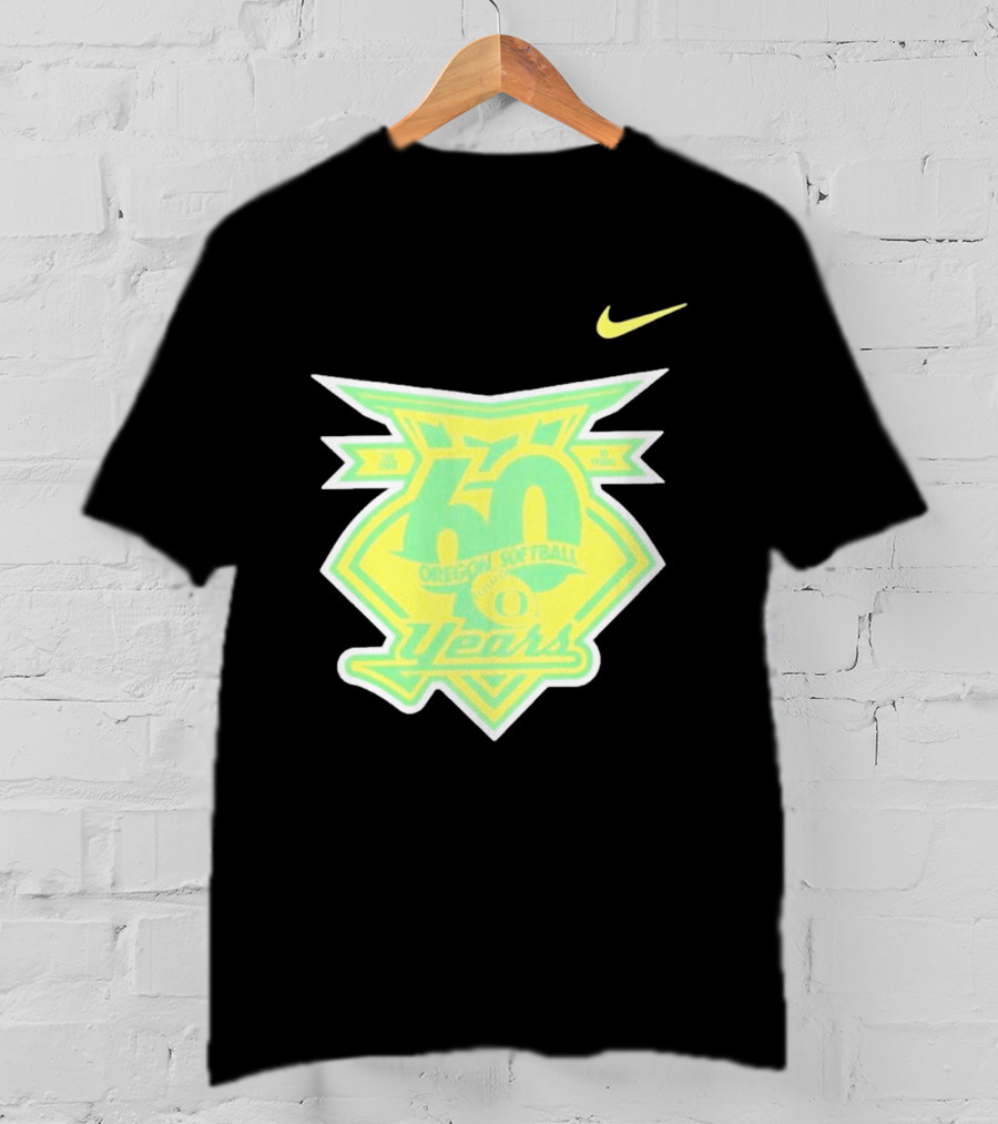 Oregon Softball 60 Years Anniversary Club Nike T-Shirt
