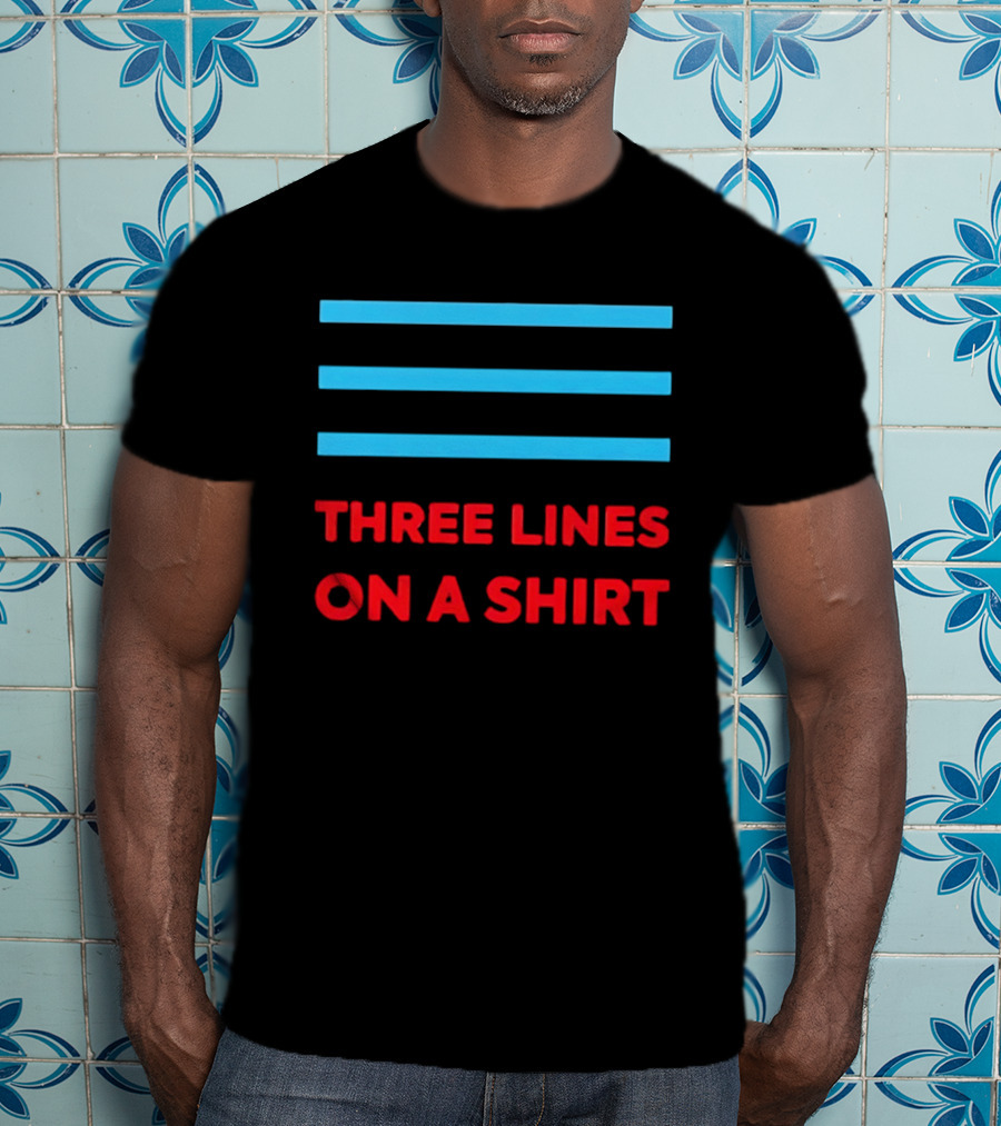 Three Lines On A England Europe T-Shirt