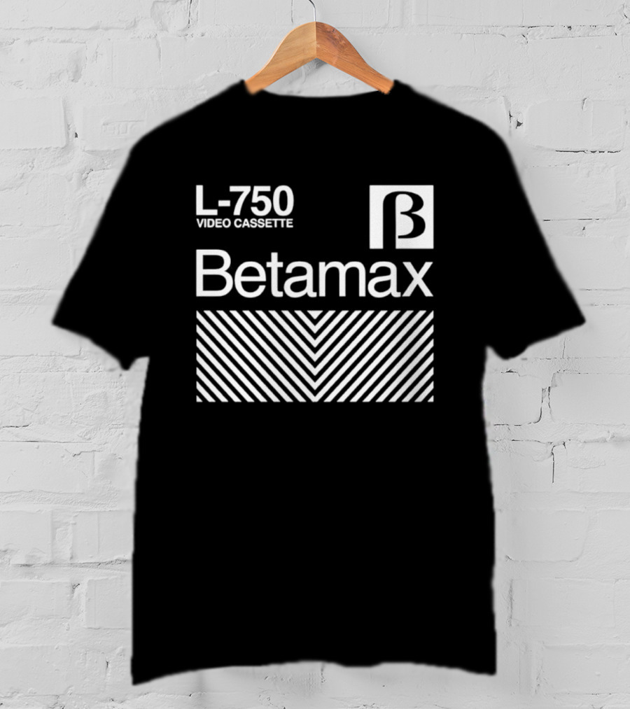 Betamax L 750 Video Cassette T-Shirt