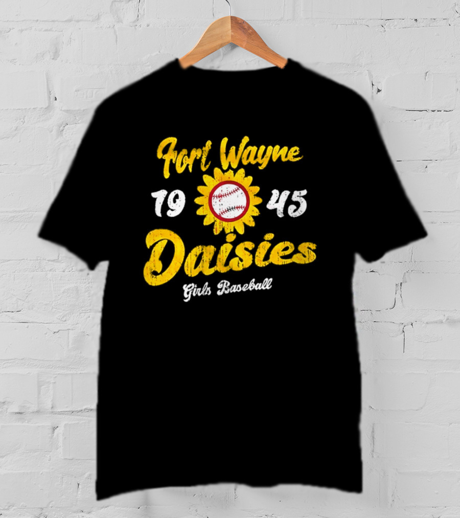 Fort Wayne Daisies 1945 Girls Baseball All American Girls Professional Baseball League T-Shirt