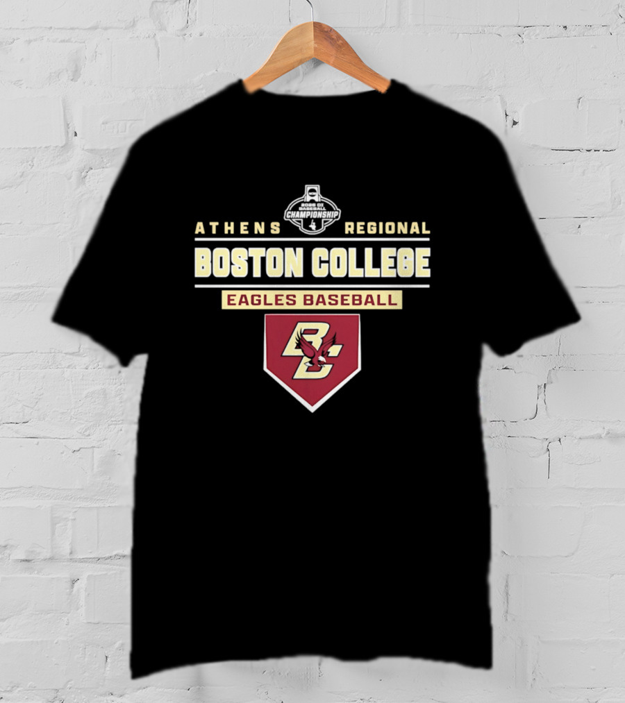Boston College Eagles Baseball 2026 Athens Regional T-Shirt
