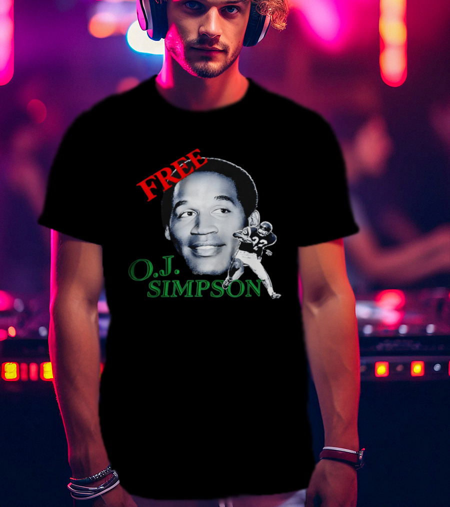 Free OJ Simpson 22 Football NFL Buffalo Team T-Shirt