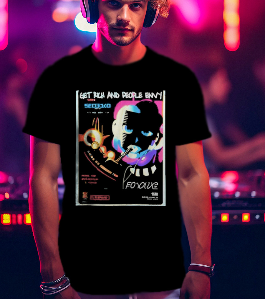 Cyberpunk Get Rich And People Envy Seo31co Forque T-Shirt
