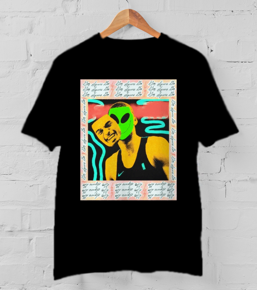 Go Spurs Go Alien Victor Wemby Mask San Antonio Spurs T-Shirt