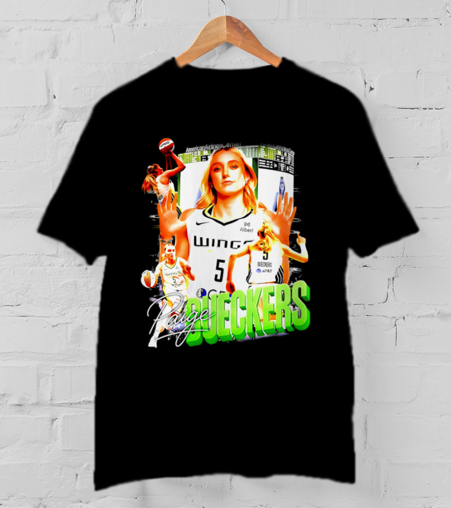 Paige Bueckers Dallas Wings Number 5 Basketball Star T-Shirt