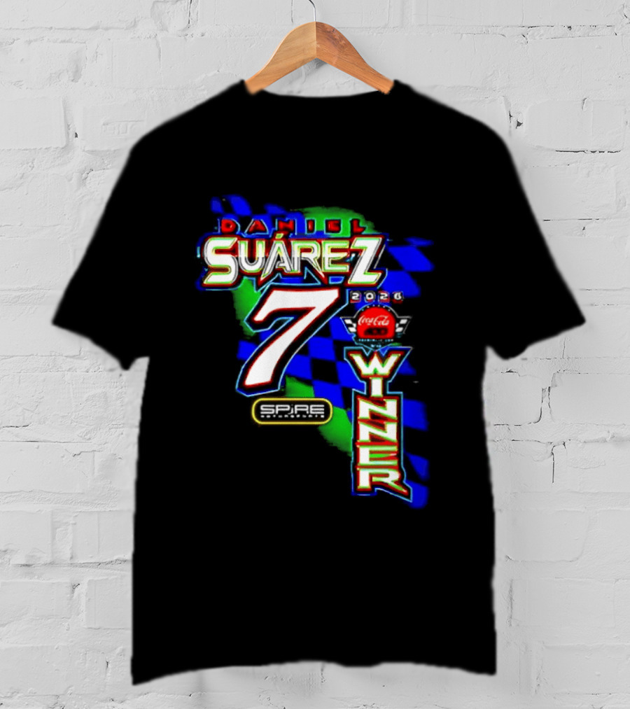 Daniel Suarez NASCAR Coca Cola Number 7 Winner 2026 T-Shirt