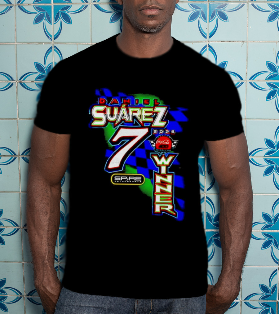 Daniel Suarez NASCAR Coca Cola Number 7 Winner 2026 T-Shirt