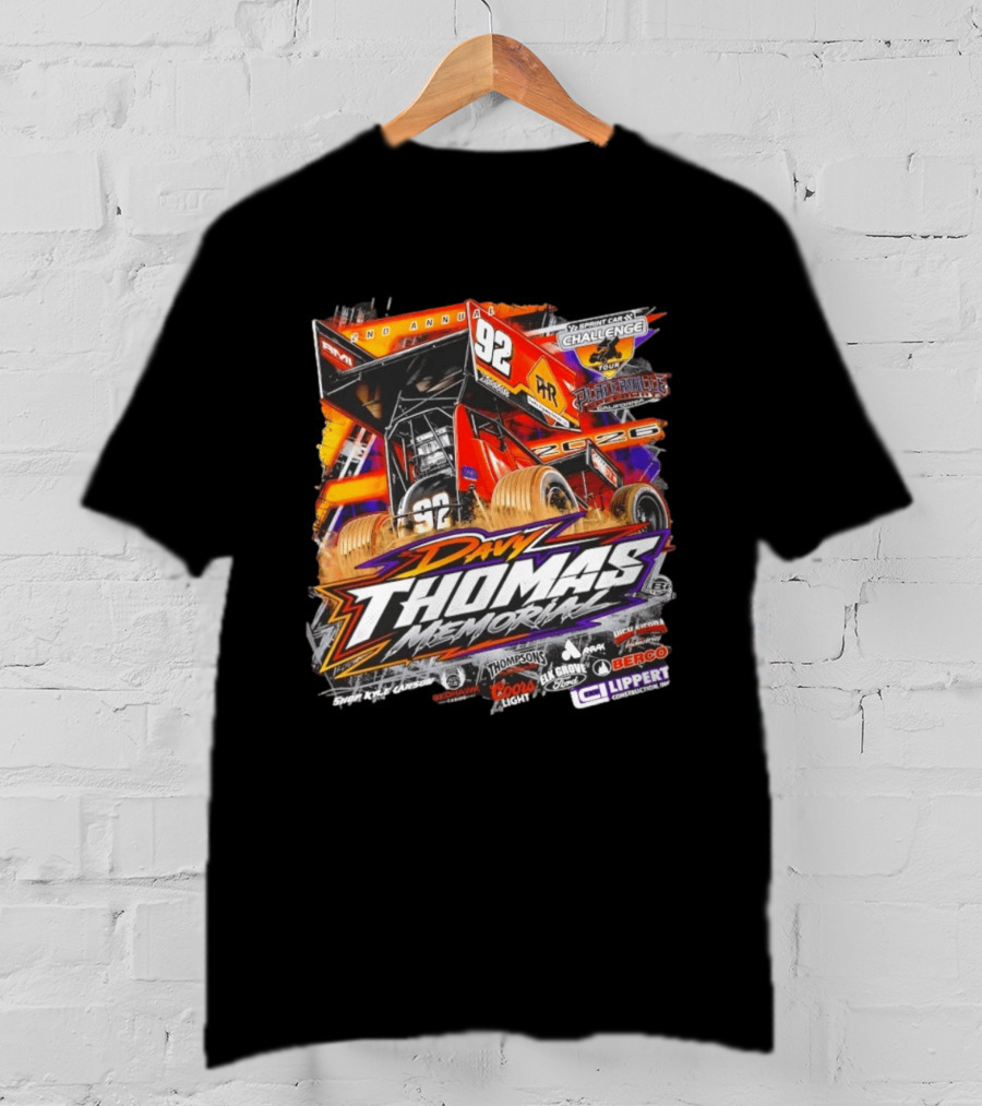 2nd Annual Davy Thomas Memorial 92 Sprint Car Placerville Speedway Challenge Tour 2020 T-Shirt