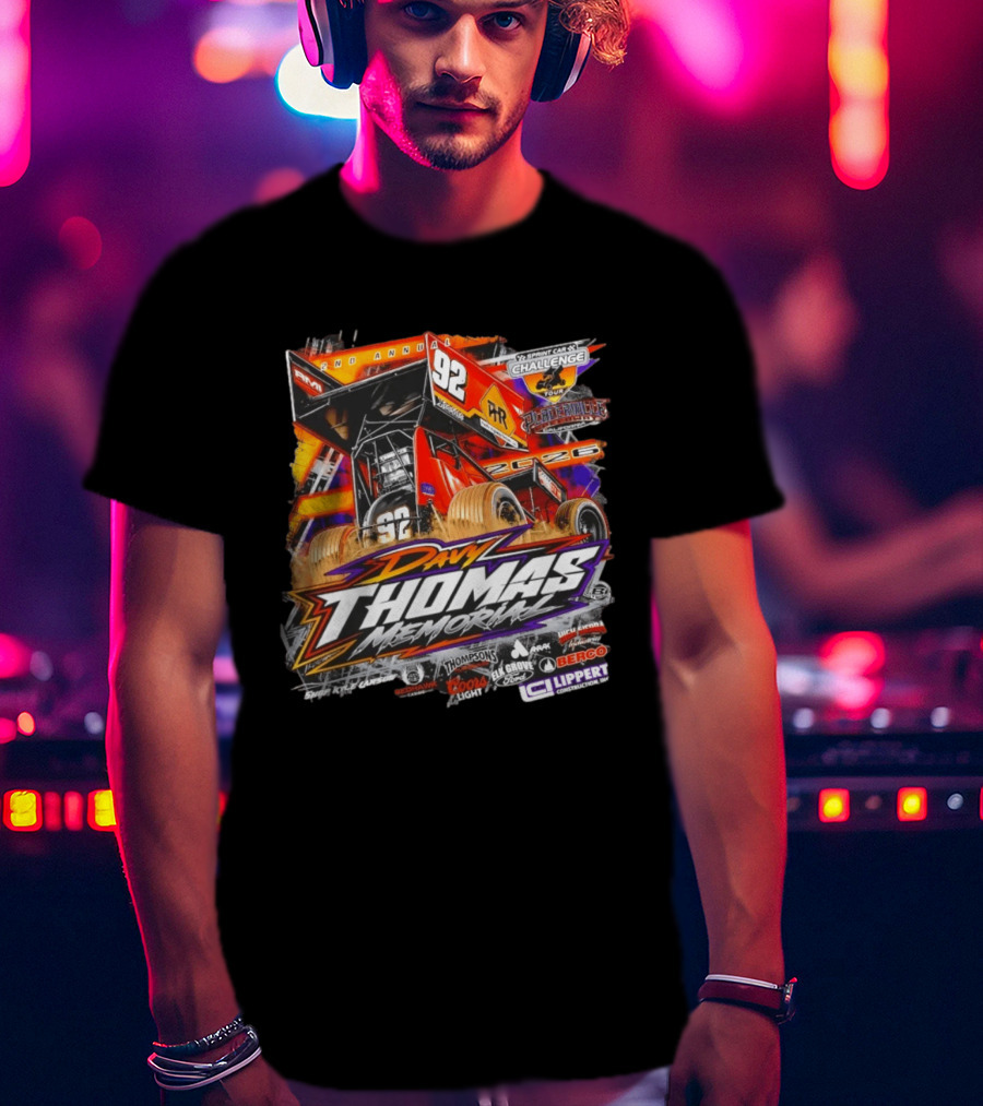 2nd Annual Davy Thomas Memorial 92 Sprint Car Placerville Speedway Challenge Tour 2020 T-Shirt