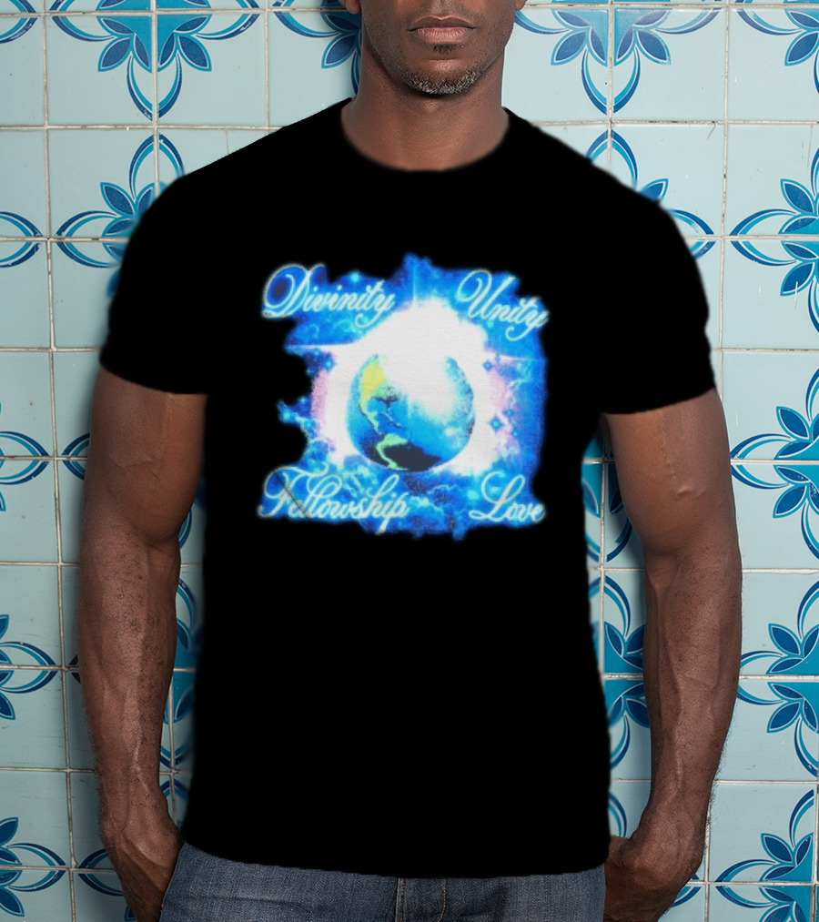 Divinity Unity Fellowship Love Earth Glow T-Shirt