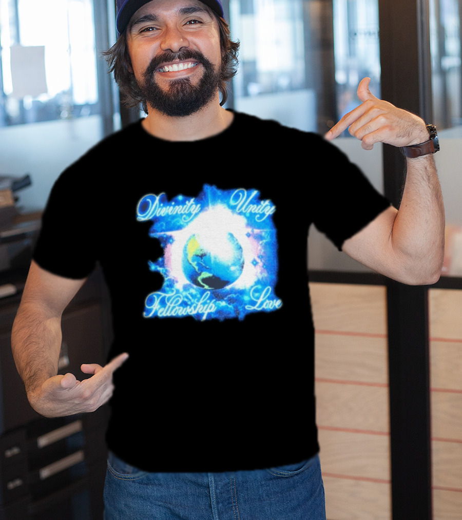 Divinity Unity Fellowship Love Earth Glow T-Shirt