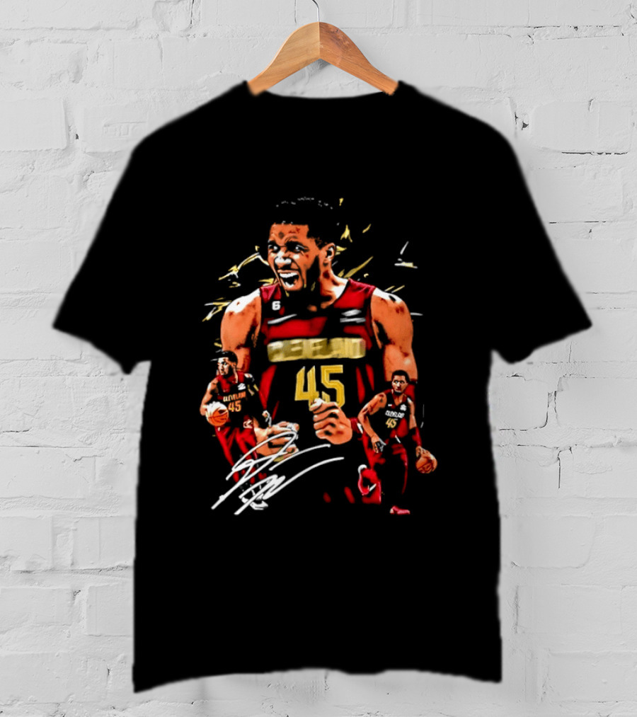 Donovan Mitchell Cleveland Cavaliers NBA Number 45 Player T-Shirt