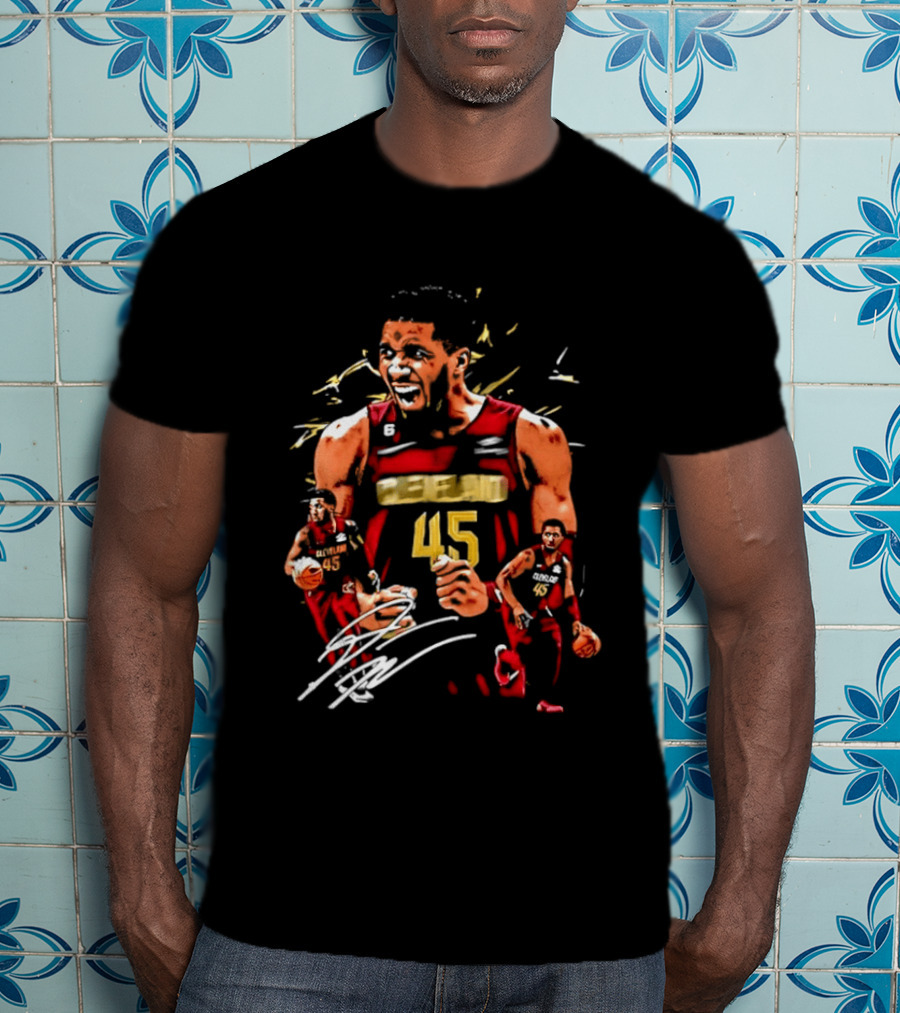 Donovan Mitchell Cleveland Cavaliers NBA Number 45 Player T-Shirt