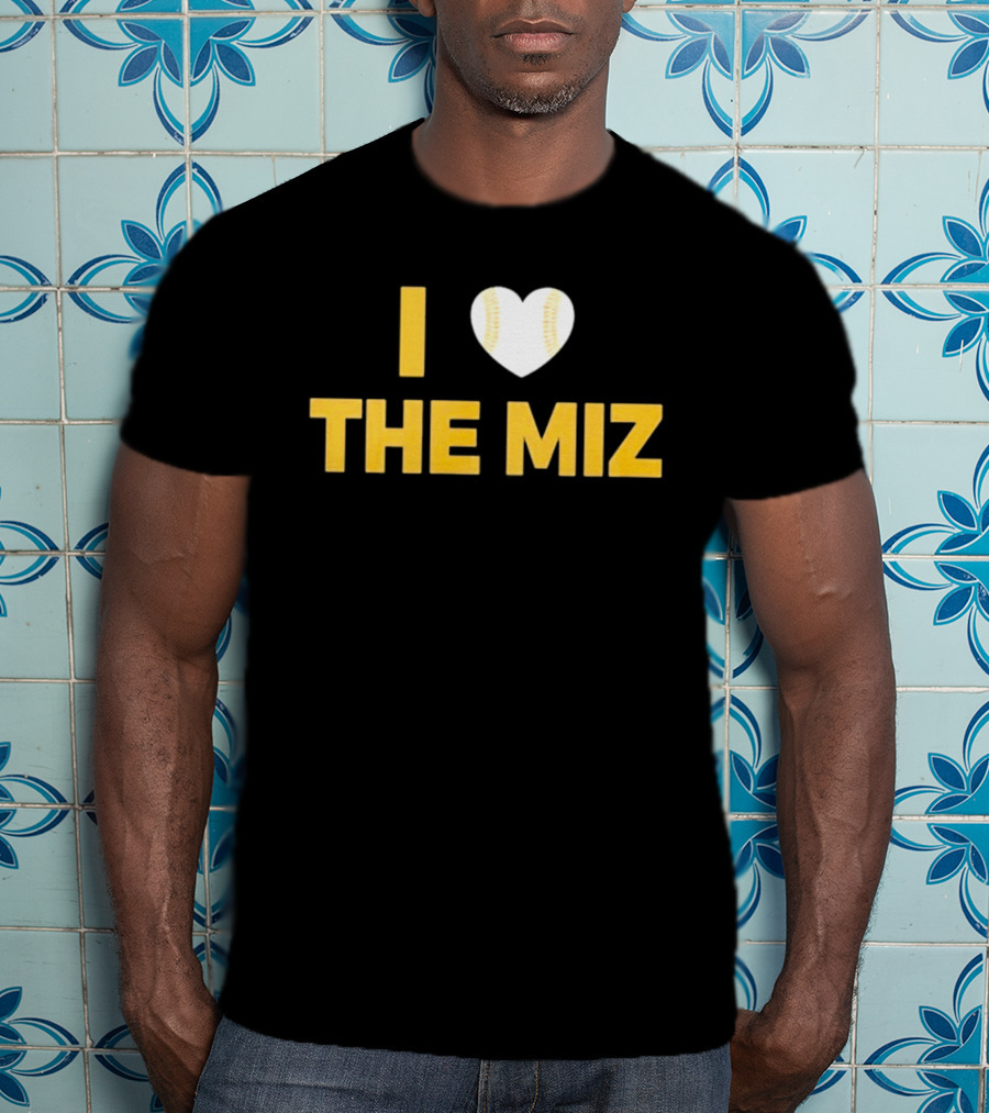 I Love The Miz Baseball Heart T-Shirt
